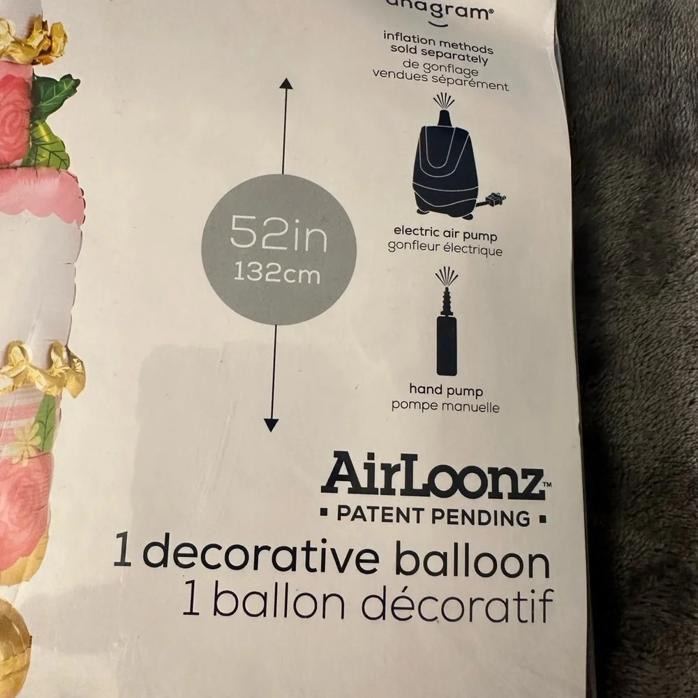 Wedding Decorations Engagement  Party Balloon Cake 4 Feet Pink Gold Foil Air